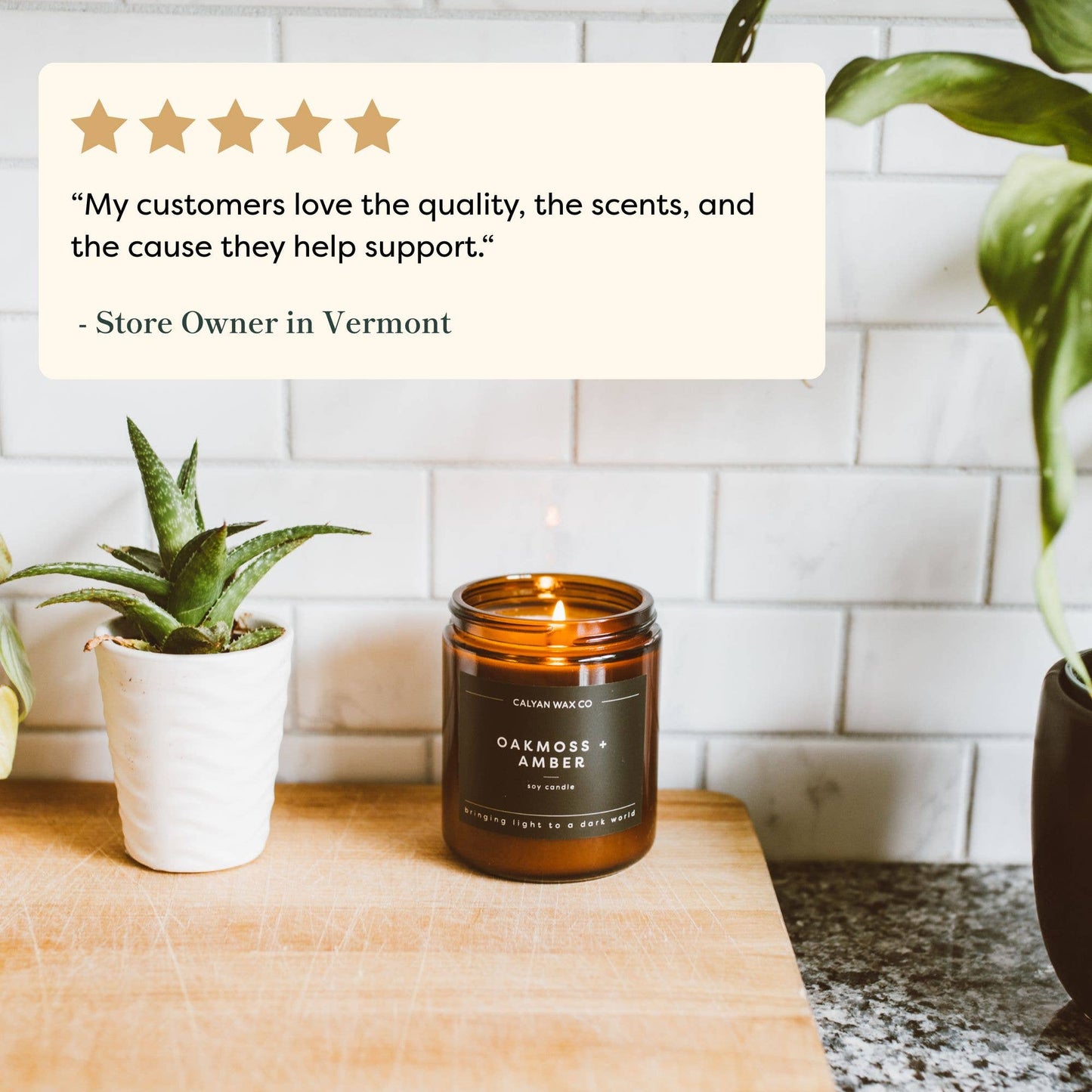 Seaside + Citrus - Amber Jar Soy Candle