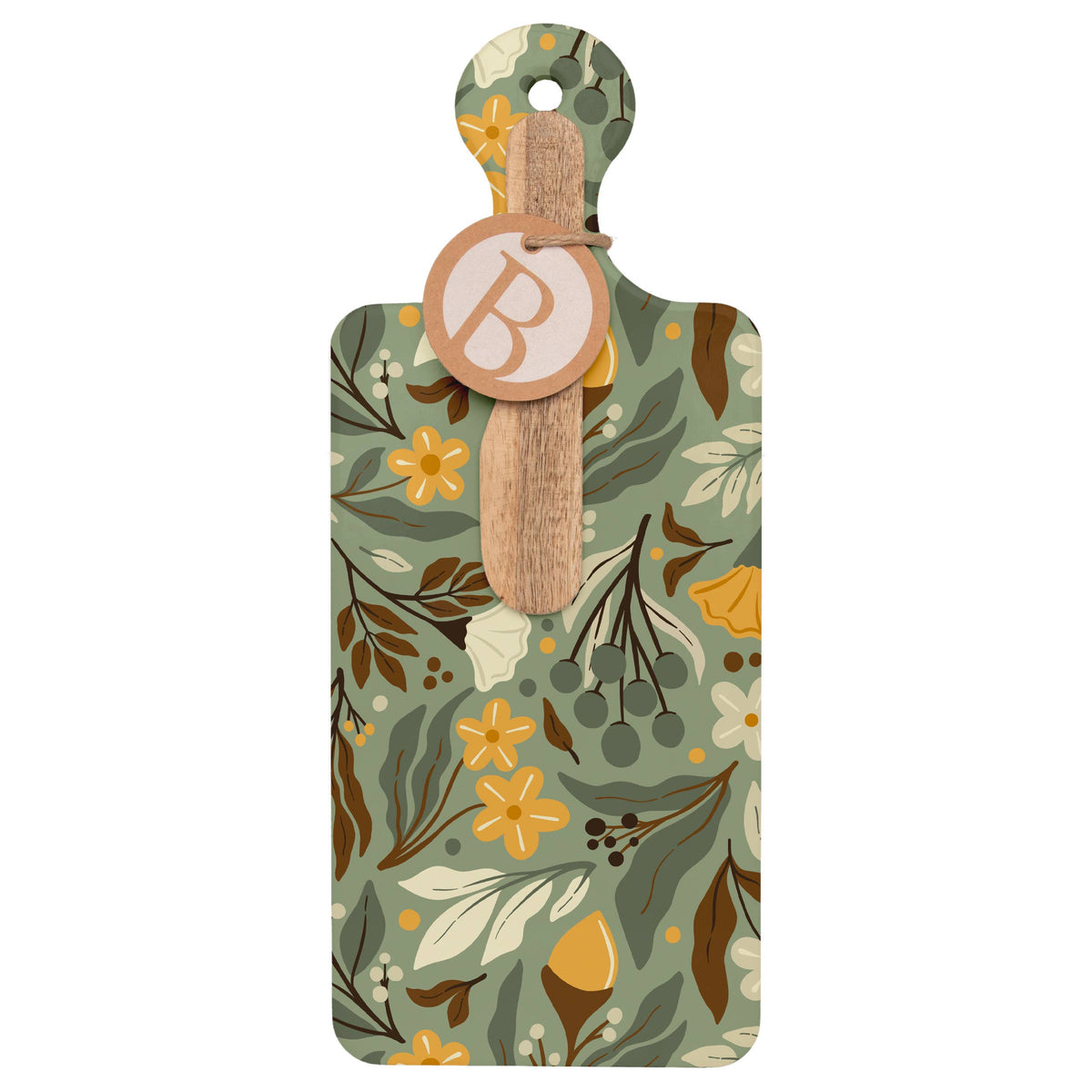 Autumn Acorn Ceramic CUTErie Cheese Board Fall Autumn