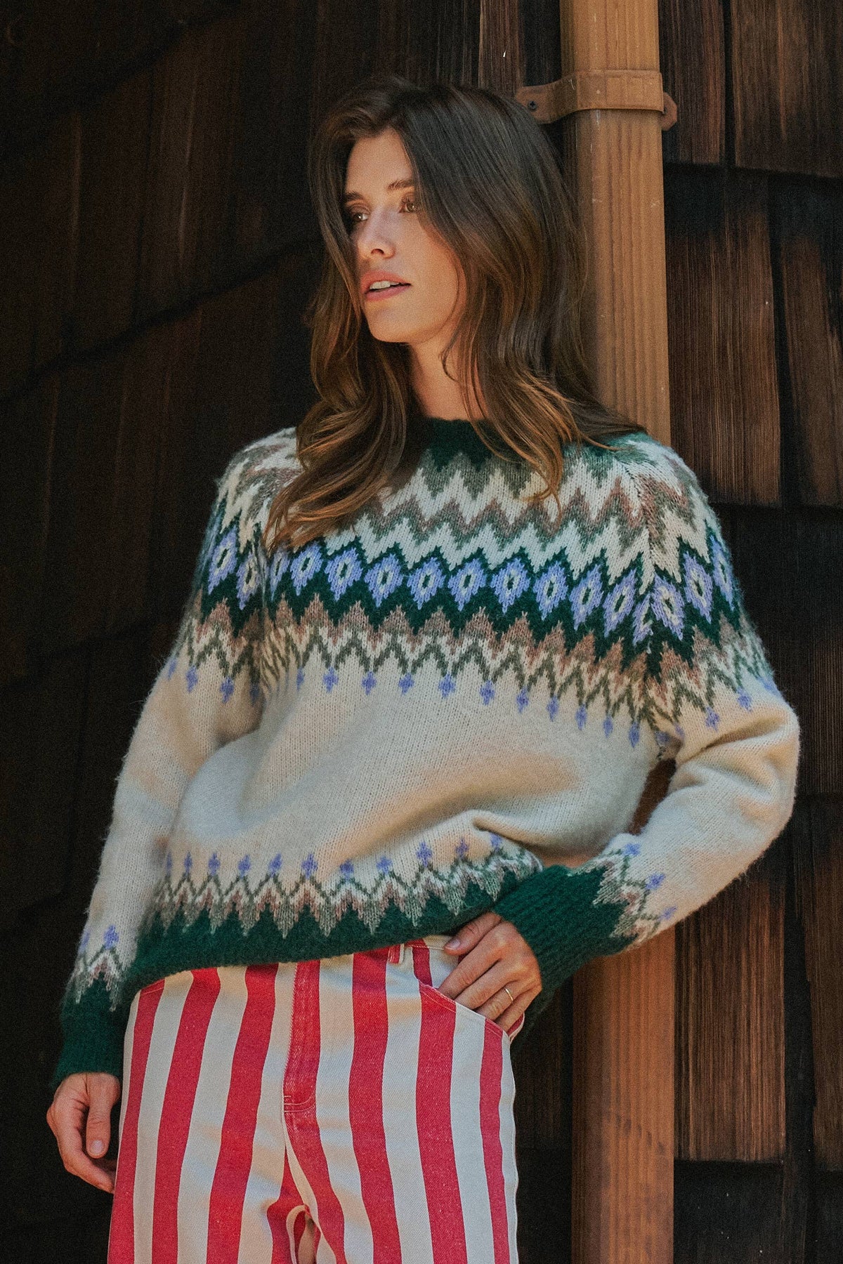 Fair Isle Wool Blend Sweater