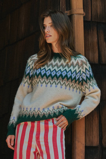 Fair Isle Wool Blend Sweater