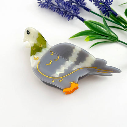 Pigeon Acetate Hair Claw Clip