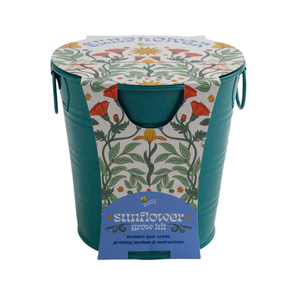 Sunflower Kit: Painted Flower Grow Pail
