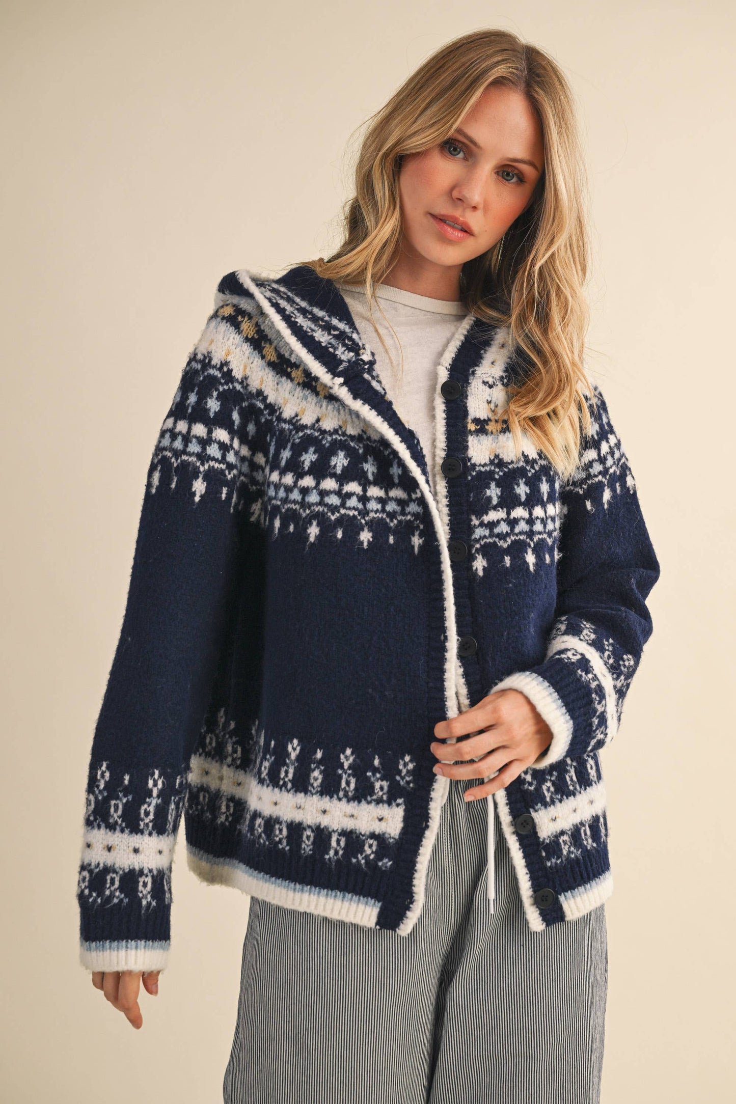 Nordic Soft Button Down Sweater