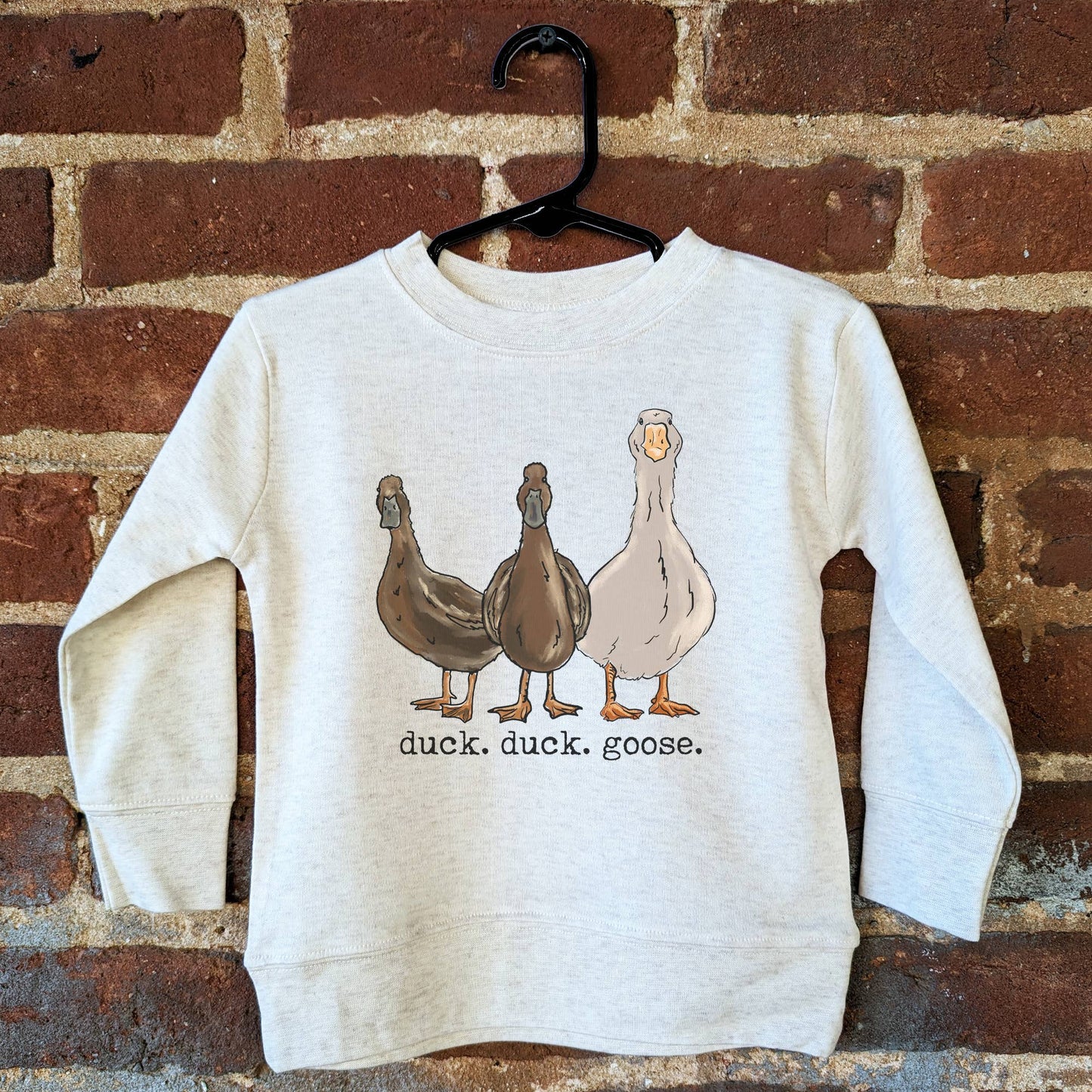 "Duck Duck Goose" Kids Long Sleeve T-Shirt