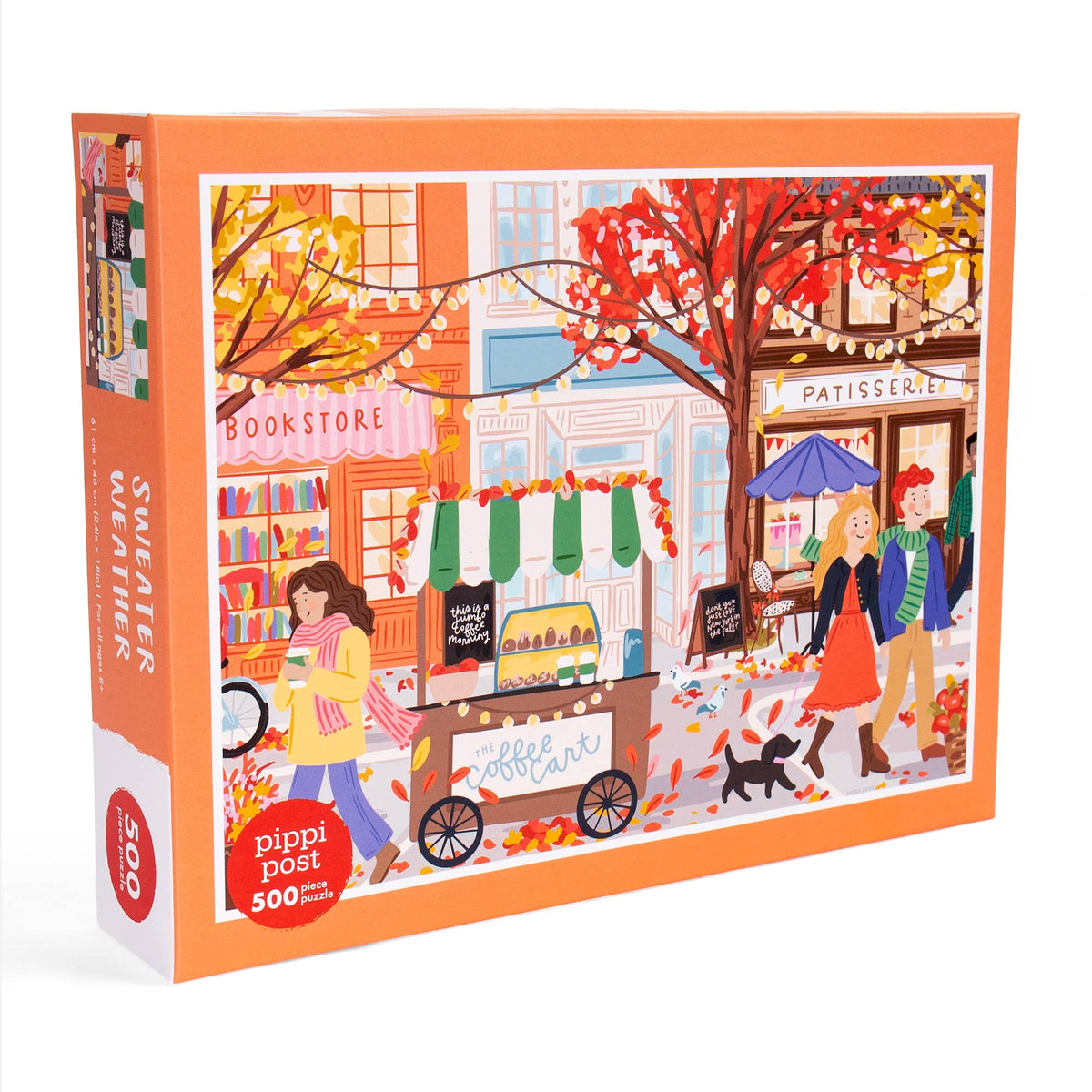 Sweater Weather Cozy Fall Town – 500 Piece Jigsaw Puzzle