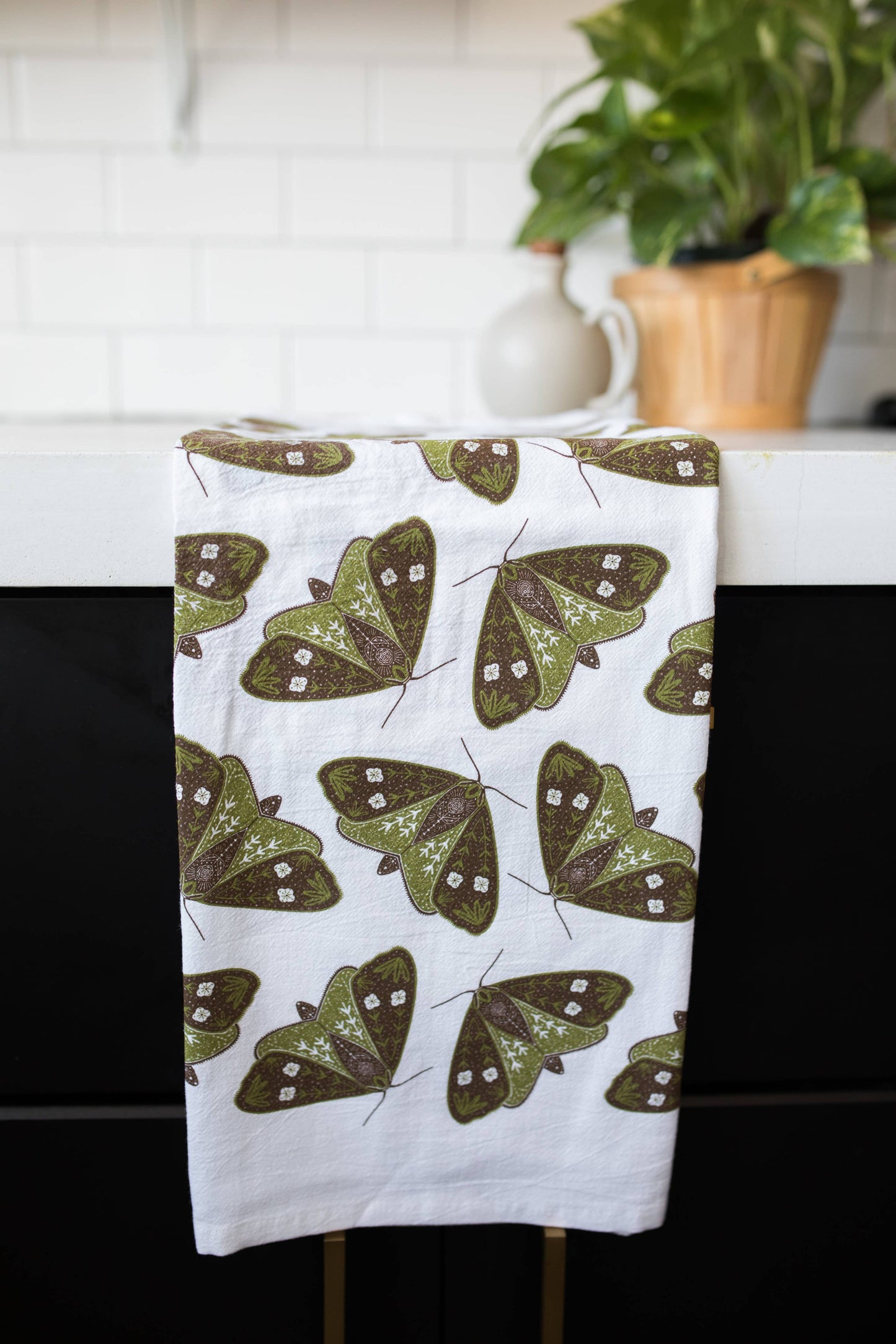 Moths Tea Towel