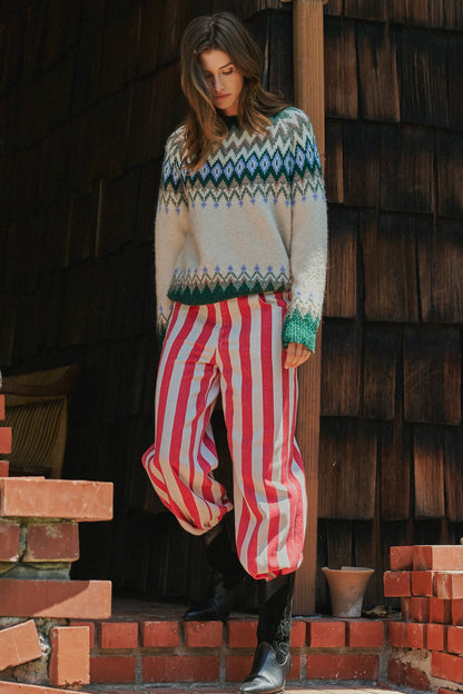 Fair Isle Wool Blend Sweater