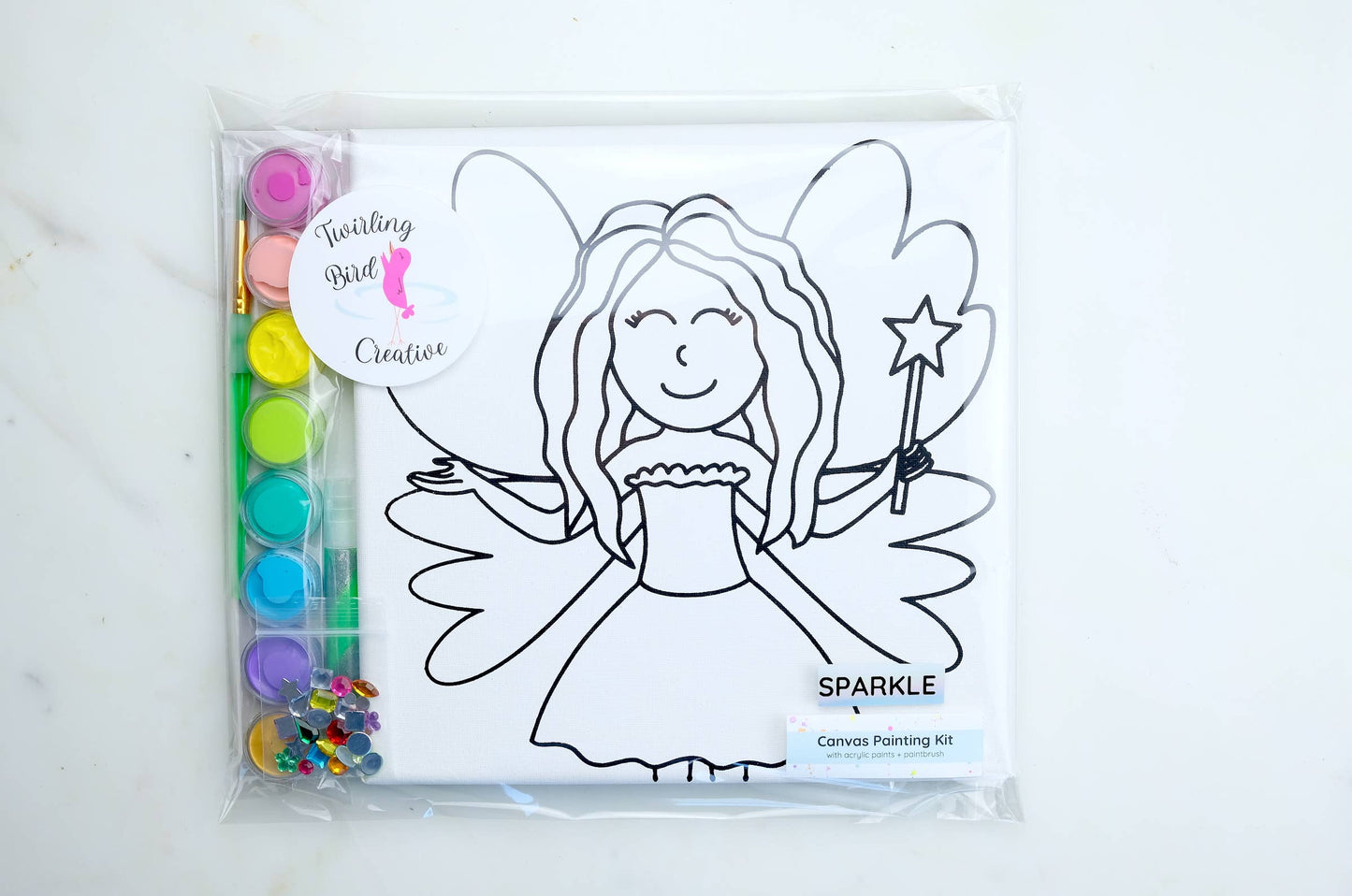 Canvas Sparkle Painting Kit - Spring Fairy