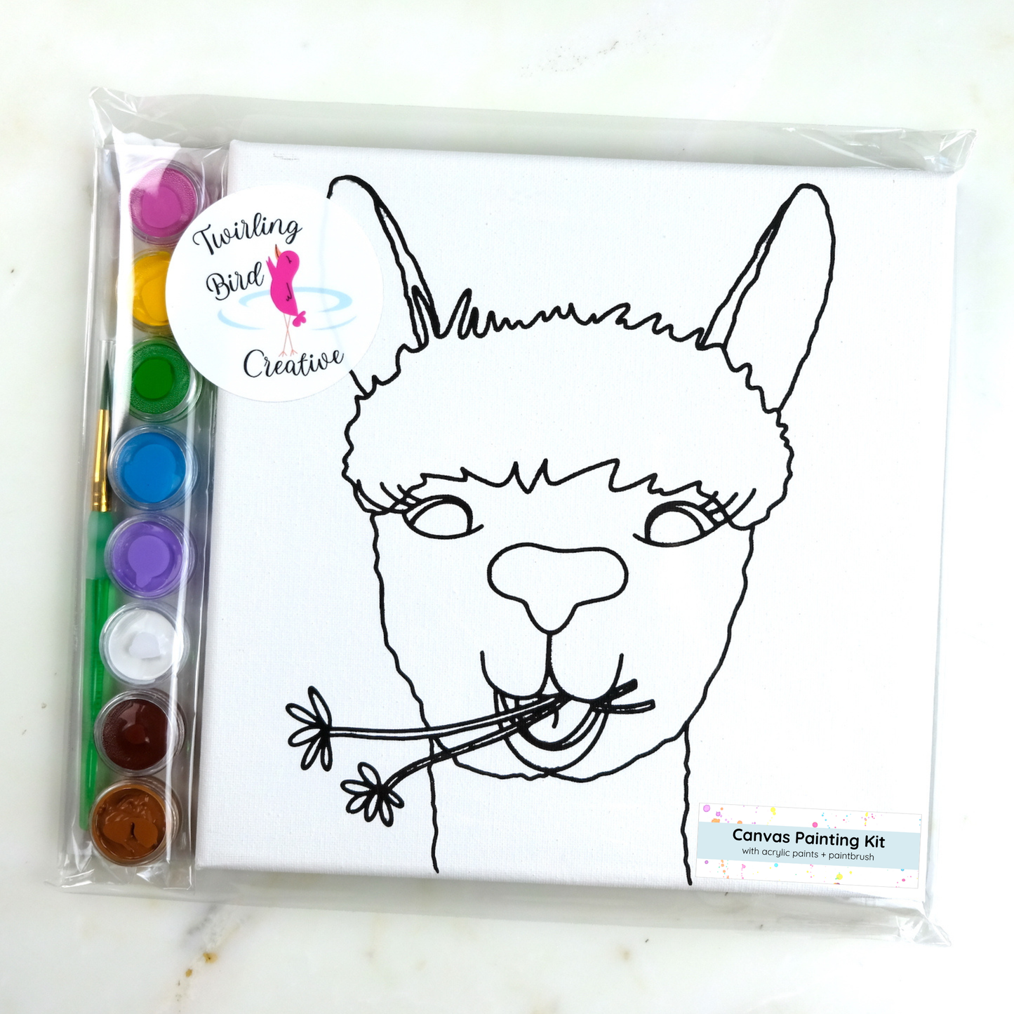 Canvas Painting Kit - Alpaca
