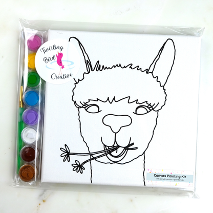 Canvas Painting Kit - Alpaca