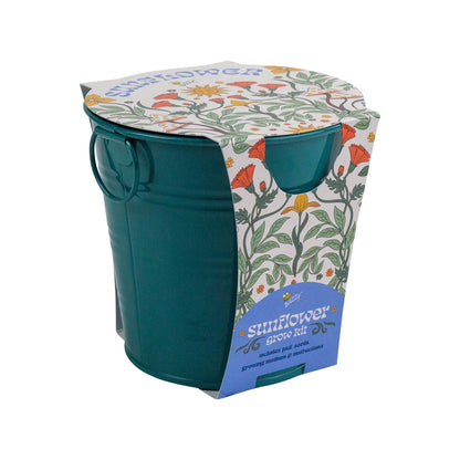 Sunflower Kit: Painted Flower Grow Pail