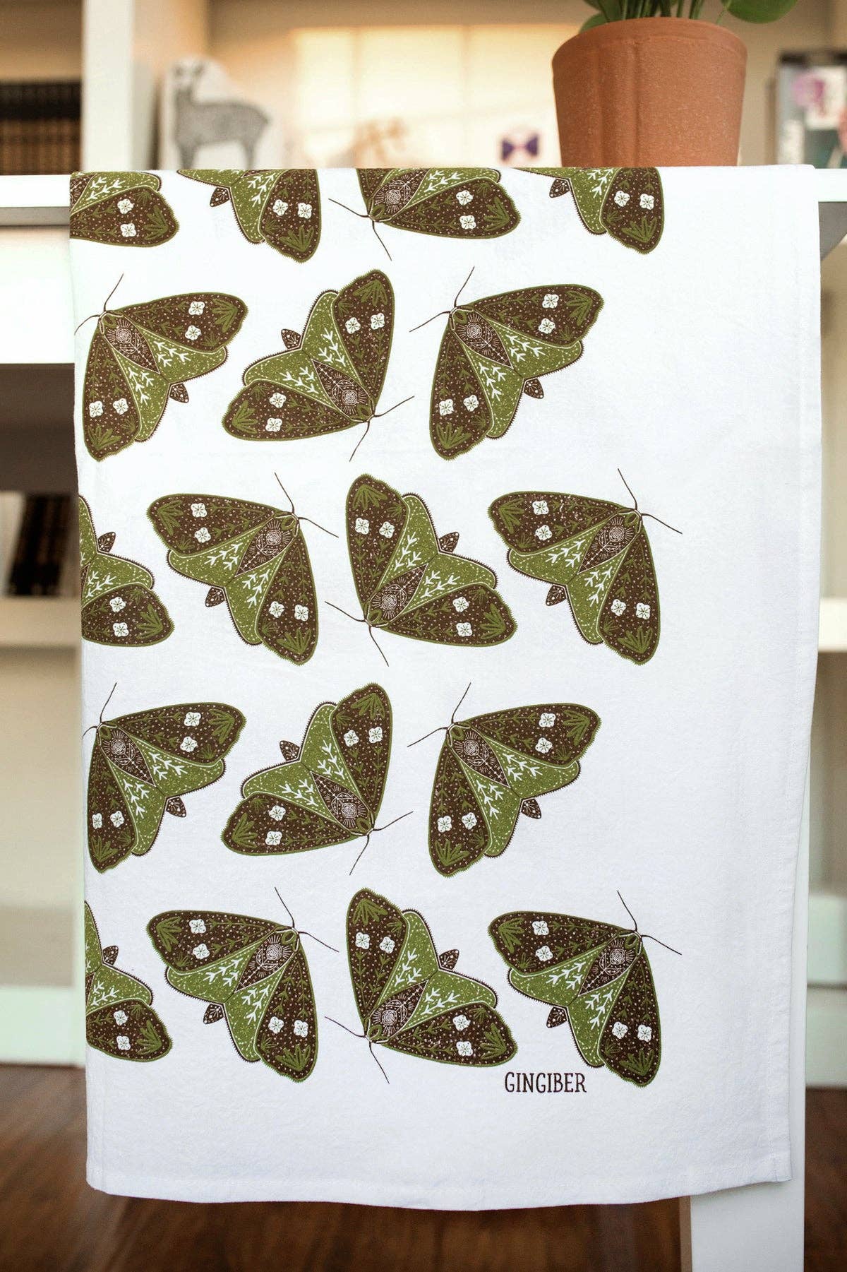 Moths Tea Towel