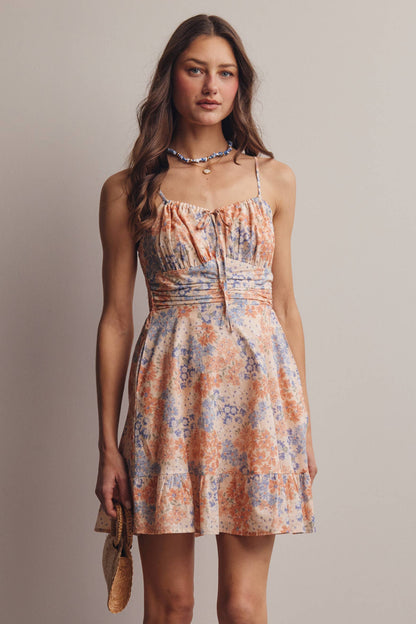 Floral Ruffle Mini Dress