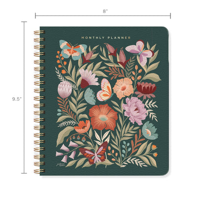 JT FLOWERS NONDATED MONTHLY PLANNER