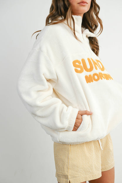 Sunday Morning Half-Zip Pullover Sweatshirt