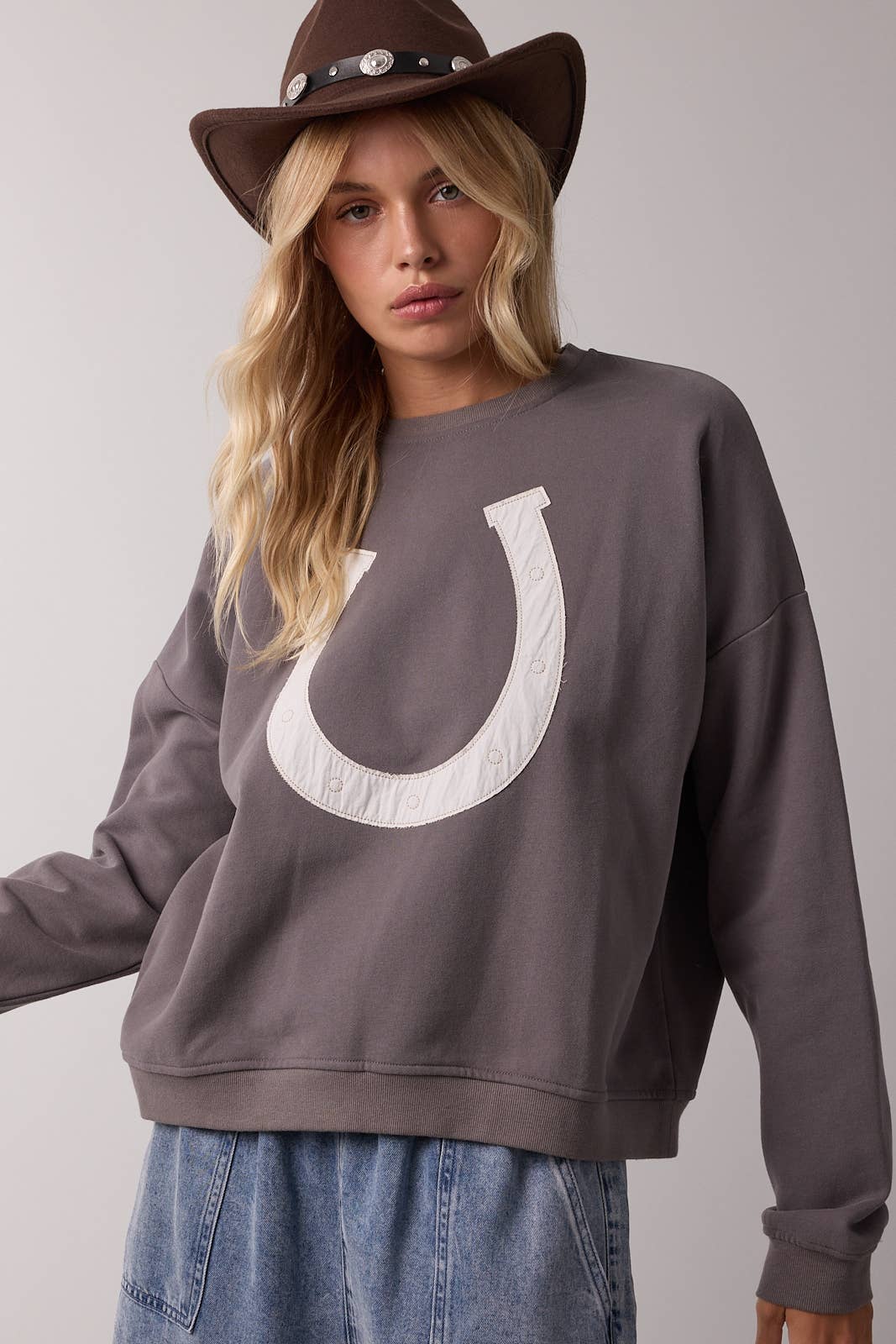 Horseshoe French Terry Pullover Sweatshirt