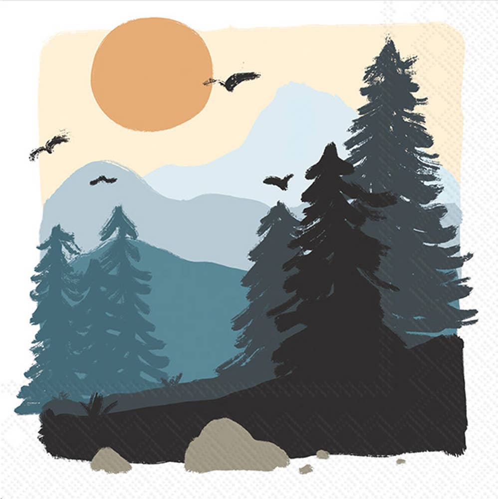 Nature Landscape Paper Cocktail Napkin, 20 Ct