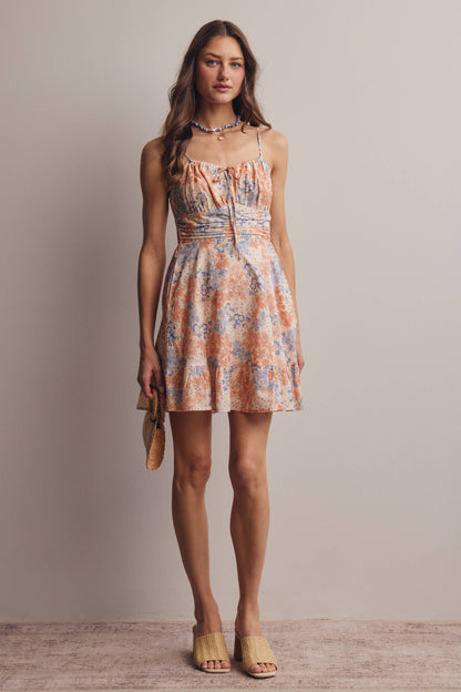 Floral Ruffle Mini Dress