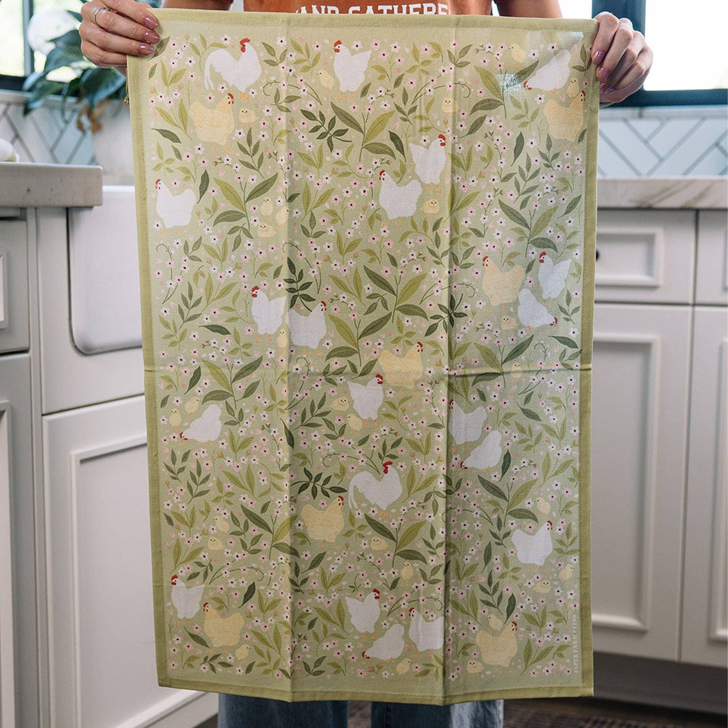 Chicken Fields Tea Towel