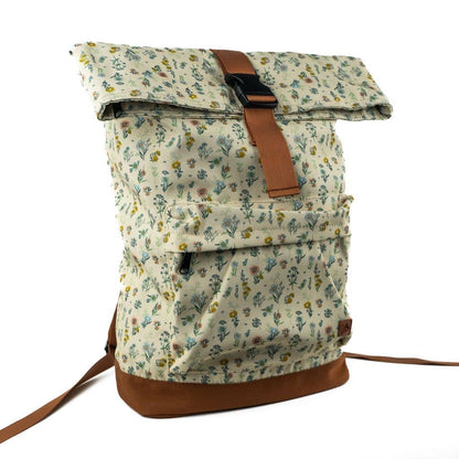 Adventure Backpack, Floral Cream