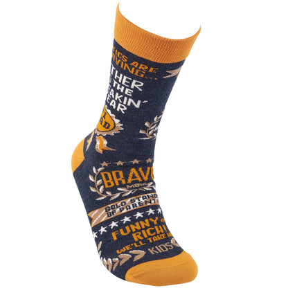 Father Of The Year Socks