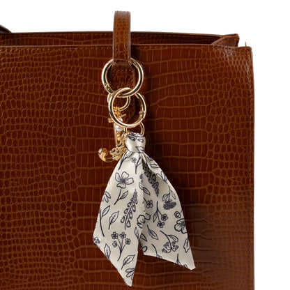 Floral Satin Keychain