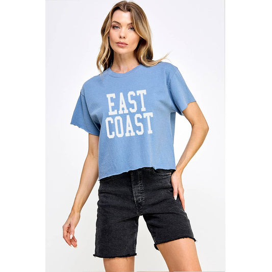 East Coast Graphic Crop T-Shirt