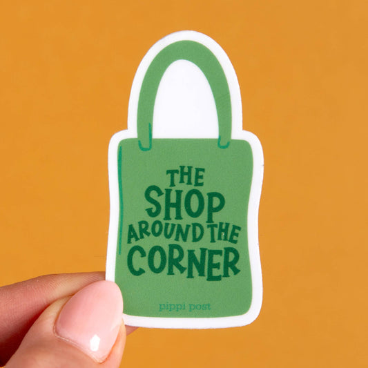 The Shop Around the Corner Tote Decal Sticker