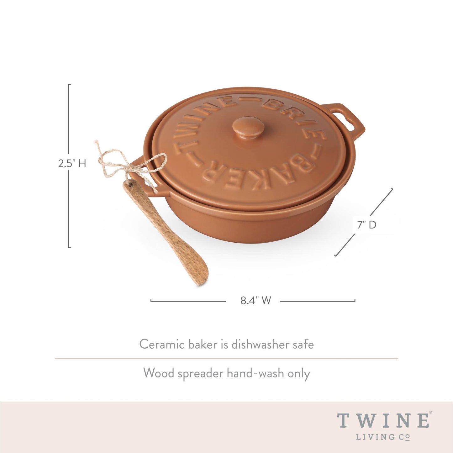 Terra Cotta Brie Baker