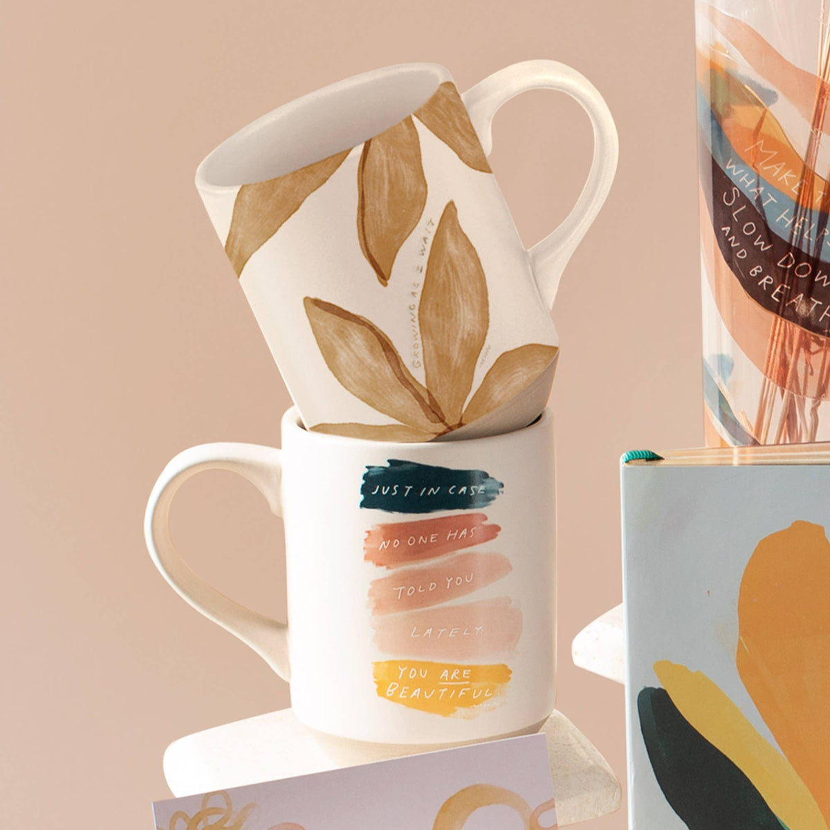 KEEP LOOKING STONEWARE MUG