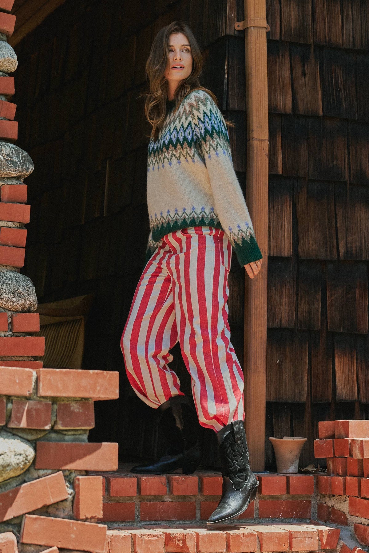 Fair Isle Wool Blend Sweater