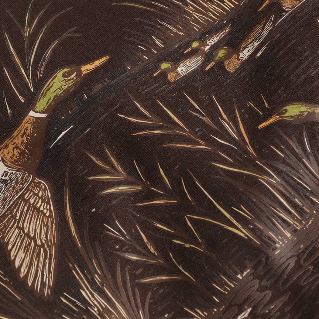 Dark Chocolate Mallard Duck Marshland Heavyweight Sweatshirt