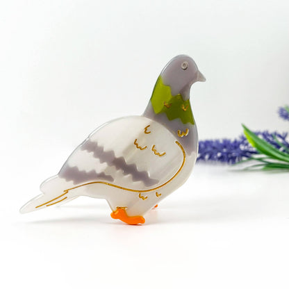 Pigeon Acetate Hair Claw Clip
